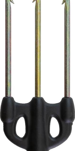 Fiocina Cressi Steel Multiprong a 3 punte in acciaio temperato con alette