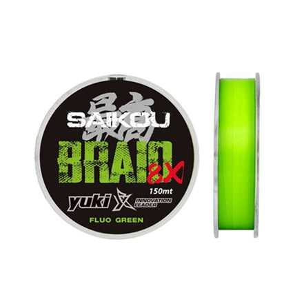 Trecciato Yuki Saikou 8X Verde Fluo 150 m