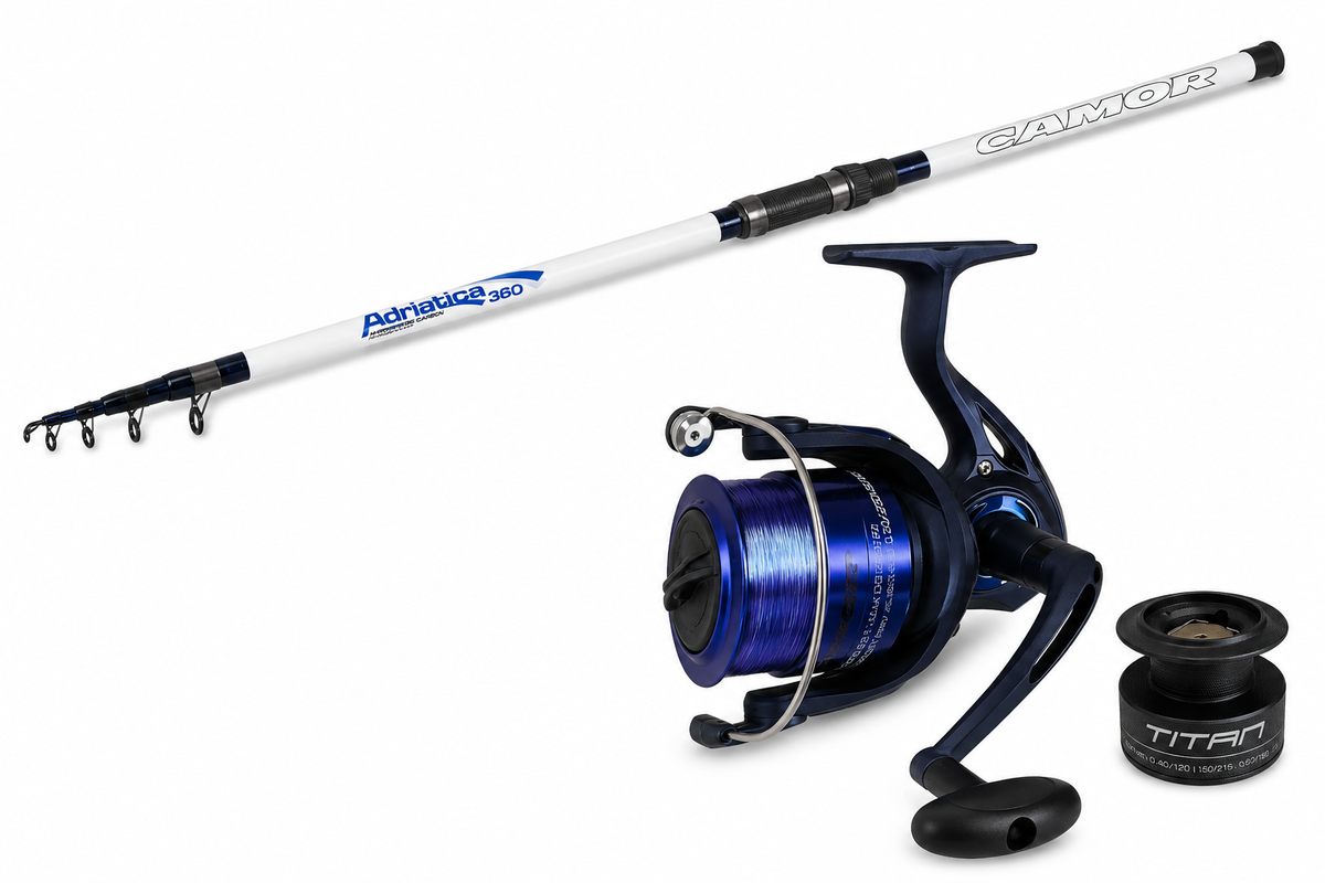 Combo Canna Adriatica + Mulinello Titan 5000 imbobinato