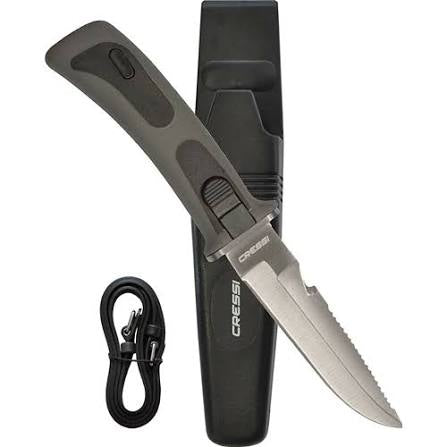 Coltello sub Cressi Vigo con lama in acciaio inox e impugnatura ergonomica