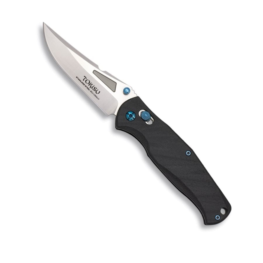 Coltello pieghevole Tokisu 19 cm con lama in acciaio e impugnatura in G10 nero