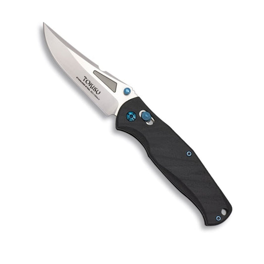 Coltello pieghevole Tokisu 19 cm con lama in acciaio e impugnatura in G10 nero